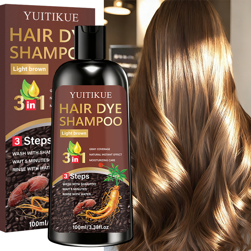 Biotin Hair Growth - YUITIKUE 3-in-1 Hair Dye Shampoo -