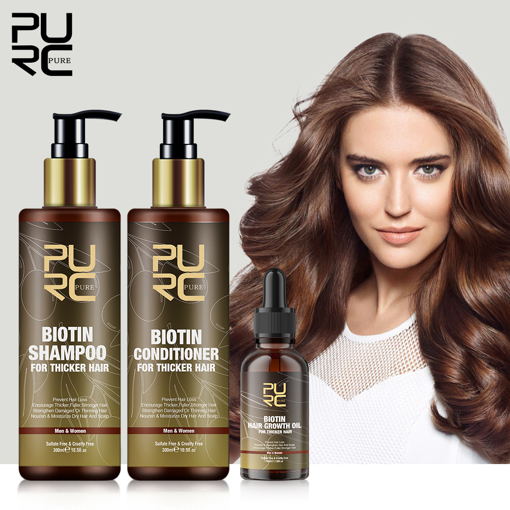 Biotin Hair Growth - PURC Biotin Hair Growth Oil Shampoo