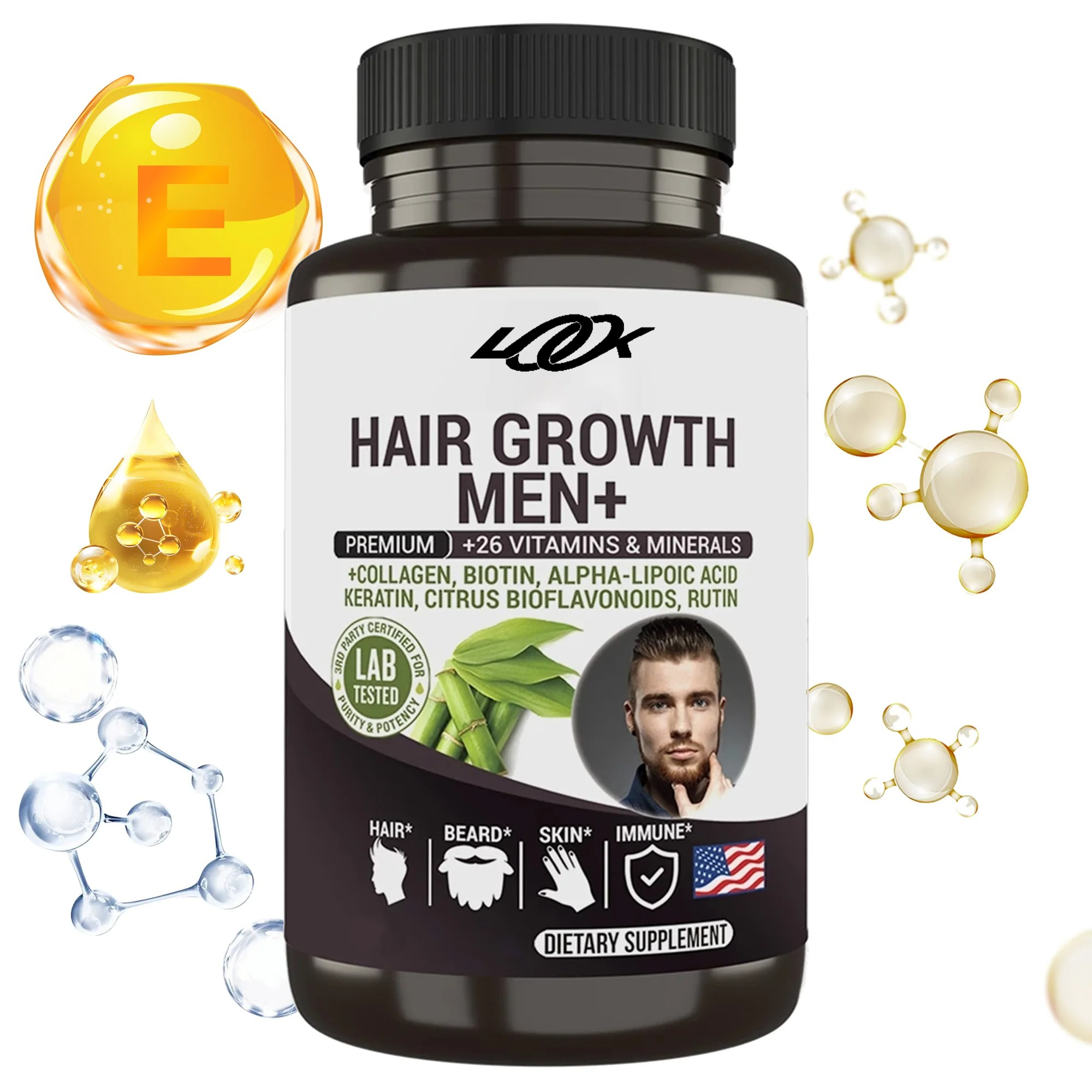 Hair Growth Men Supplement - P - Biotin Hair Growth avis et prix
