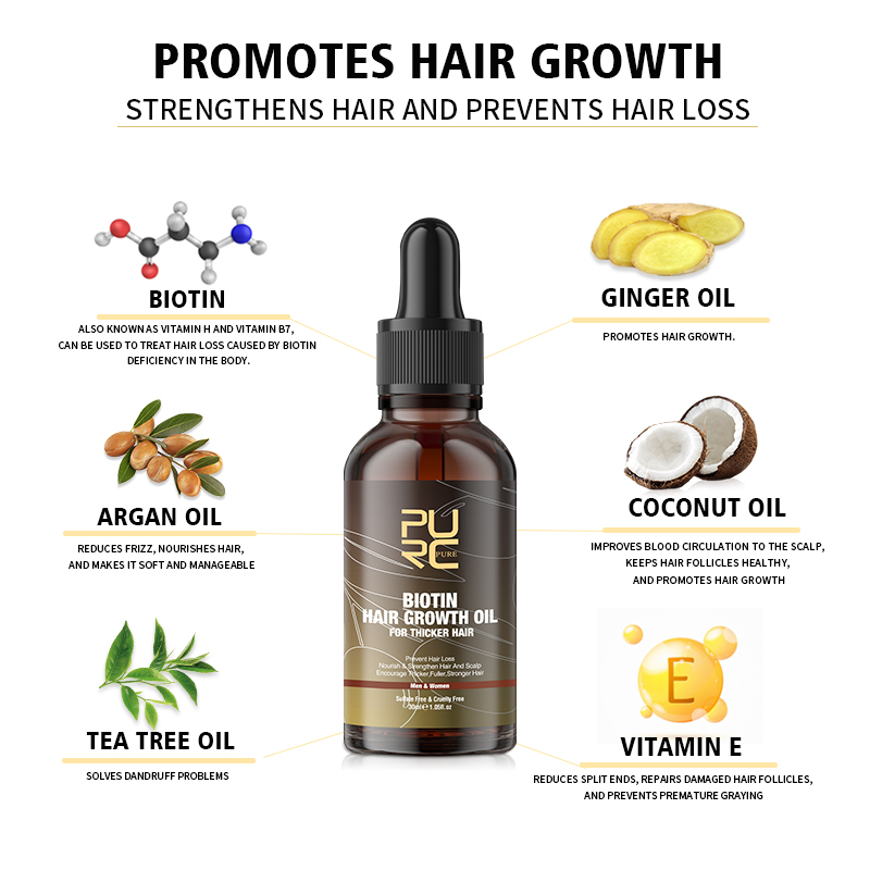 PURC Biotin Hair Growth Oil Sh - Biotin Hair Growth avis et prix