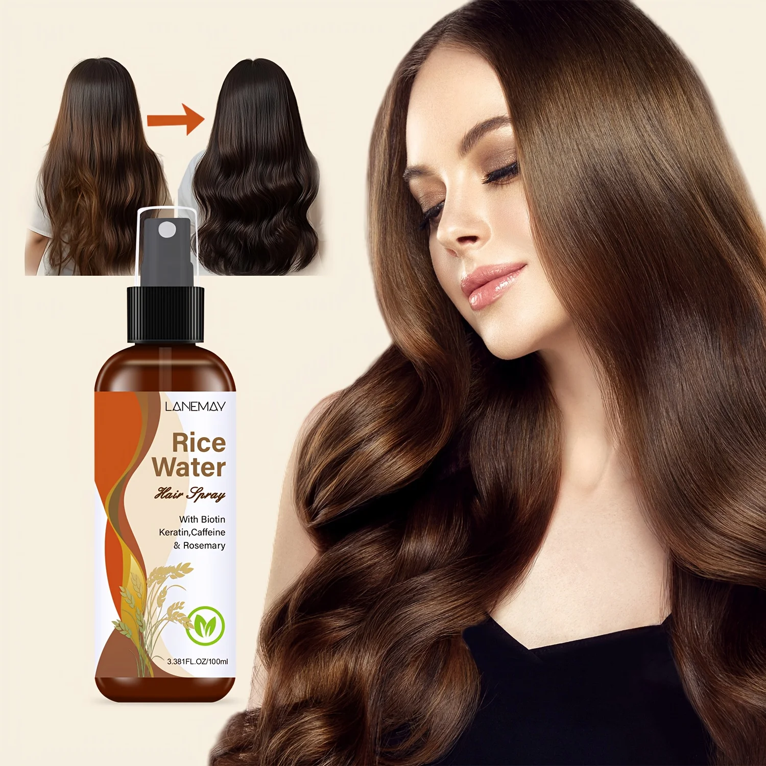 Rice Water Hair Spray - with B - Biotin Hair Growth avis et prix