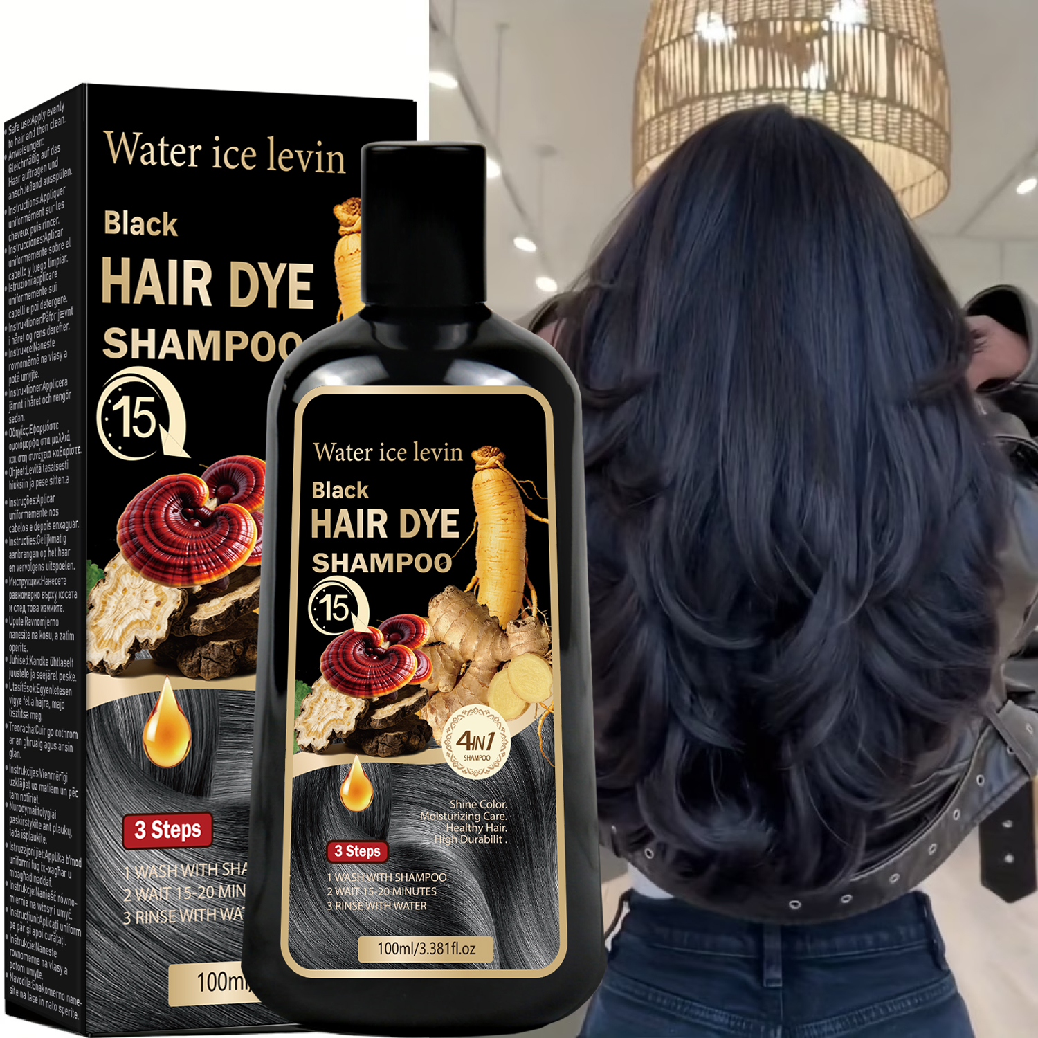 Black Sesame Ginseng Reishi Ha - Biotin Hair Growth avis et prix