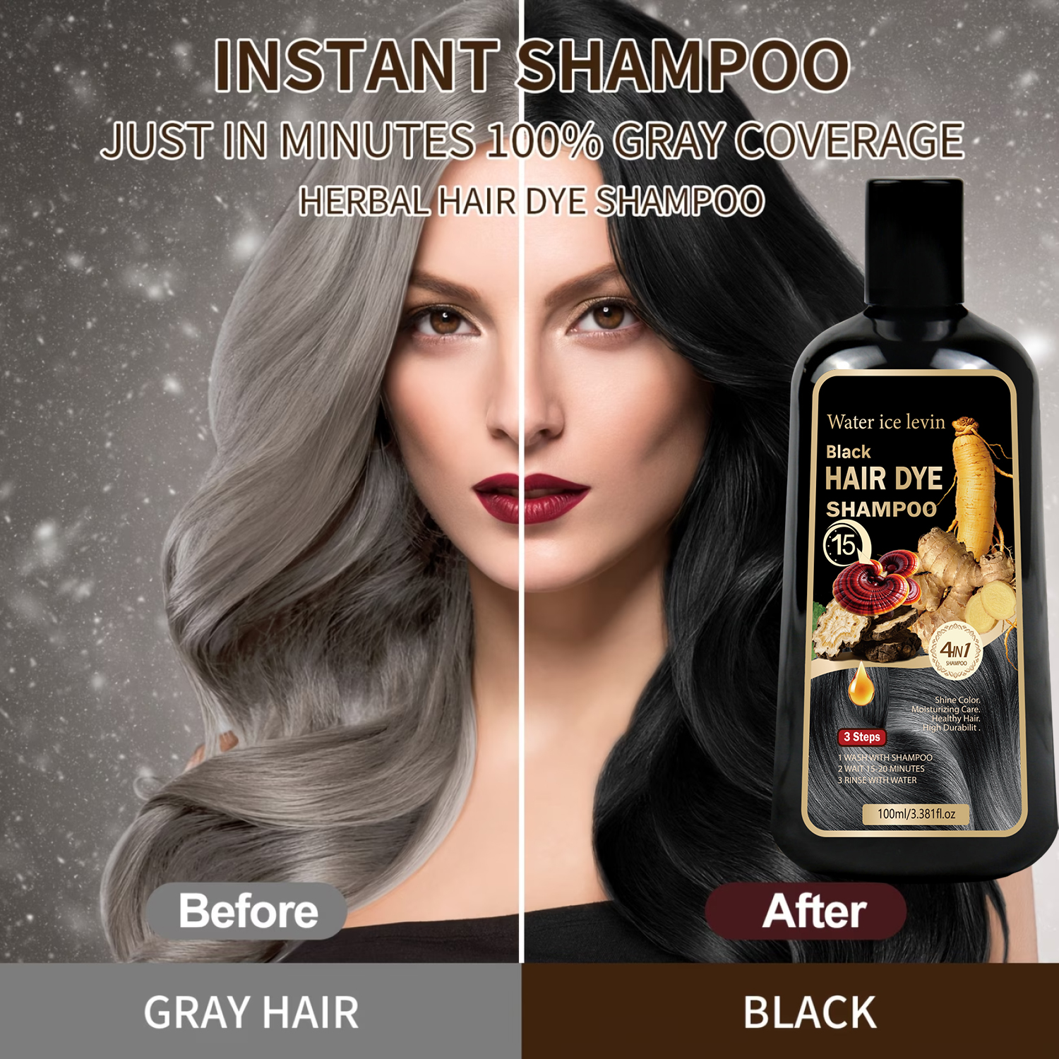 Black Sesame Ginseng Reishi Ha - Biotin Hair Growth avis et prix